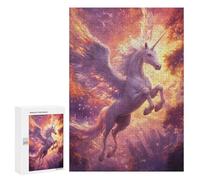 300 PCS Puzzles pour Adolescents Enchanted Unicorn Flight Fantasy Puzzles pour Adultes Assemblage De Motifs Stimule Le Cerveau Jeux Et Jouets Stimulants 300 PCS