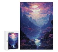 300 PCS Puzzles pour Adolescents Enchanted Valley Moonlit Journey Puzzles pour Adultes - Jeu Difficile Et Stimulant À Compléter - Jouets De Jeu Stimulants 300 PCS