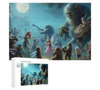 300 PCS Puzzles pour Adolescents Fantasy Forest Night Party Puzzles pour Adultes, Jeu Familial D'analyse Et De Logique, Cadeaux Anti-Stress 300 PCS