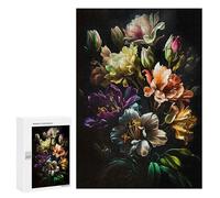 300 PCS Puzzles pour Adolescents Flower White Yellow Violet Puzzles pour Adultes Et Familles : Les Jeux Améliorent La Mémoire Et Stimulent Le Cerveau