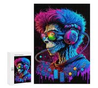 300 PCS Puzzles pour Adolescents Future Monkey DJ Puzzles pour Adultes, Jeu Familial D'analyse Et De Logique, Cadeaux Anti-Stress 300 PCS