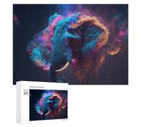 300 PCS Puzzles pour Adolescents Galactic Elephant Majesty -2 Puzzles pour Adultes Jouets Anti-Stress Défi Difficile Cadeaux Et Anniversaires Uniques 300 PCS