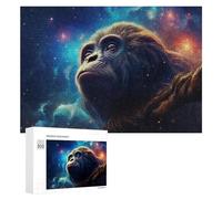 300 PCS Puzzles pour Adolescents Galactic Gorilla Gazing Puzzles pour Adultes Jouets Anti-Stress Défi Difficile Cadeaux Et Anniversaires Uniques 300 PCS