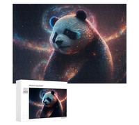 300 PCS Puzzles pour Adolescents Galactic Panda Cosmic Majesty Puzzles pour Adultes, Jeu Familial D'analyse Et De Logique, Cadeaux Anti-Stress 300 PCS