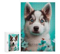 300 PCS Puzzles pour Adolescents Husky Cute Poppy Casse-têtes pour Adultes, Jeux De Réflexion, Analyse Et Logique, Cadeaux De Noël Et d'anniversaire 300 PCS