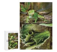 300 PCS Puzzles pour Adolescents Lizard with Dragon Mindset Puzzle pour Adultes - Jeu Manuel - Défi Difficile - Idéal comme Cadeau 300 PCS