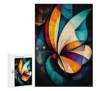 300 PCS Puzzles pour Adolescents Modern Cubism Butterfly Puzzles pour Adultes Jeux Relaxants Assemblage De Motifs Interaction Parent-Enfant 300 PCS