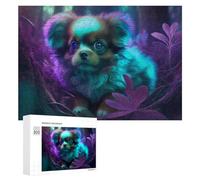 300 PCS Puzzles pour Adolescents Neon Forest Pup Puzzles pour Adultes Jouets Anti-Stress Défi Difficile Cadeaux Et Anniversaires Uniques 300 PCS