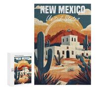 300 PCS Puzzles pour Adolescents New Mexico Travel Puzzle, Jouet, Décoration Murale, Difficile, Original, Cadeaux d'anniversaire Et De Noël 300 PCS