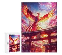 300 PCS Puzzles pour Adolescents Phoenix Torii Pathway Japa Puzzle pour Adultes : Jeu De Rapidité Manuelle pour Anniversaire, Noël 300 PCS