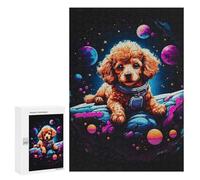 300 PCS Puzzles pour Adolescents Poodle Puppy Puzzle pour Adultes : Jeu De Rapidité Manuelle pour Anniversaire, Noël 300 PCS