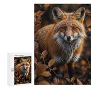 300 PCS Puzzles pour Adolescents Red Fox in Autumn Puzzle pour Adultes - Jeu Manuel - Défi Difficile - Idéal comme Cadeau 300 PCS