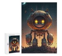 300 PCS Puzzles pour Adolescents Robotic Cat in Space Adventure Puzzles pour Adultes Et Familles : Les Jeux Améliorent La Mémoire Et Stimulent Le Cerveau