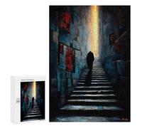 300 PCS Puzzles pour Adolescents The One Who Ascends in Silence - Solitary Figure in The Corridor of Light Puzzle, Jouet, Décoration Murale, Difficile, Original, Cadeaux d'anniversaire Et De Noël 300