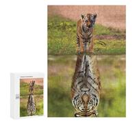 300 PCS Puzzles pour Adolescents Tiger Mindset Reflection Puzzle pour Adultes - Jeu Manuel - Défi Difficile - Idéal comme Cadeau 300 PCS
