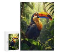 300 PCS Puzzles pour Adolescents Toucan in Rainforest Casse-têtes pour Adultes, Jeux De Réflexion, Analyse Et Logique, Cadeaux De Noël Et d'anniversaire 300 PCS