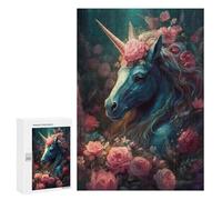 300 PCS Puzzles pour Adolescents Unicorn Enchanted Isle Puzzle pour Adultes : Jeu De Rapidité Manuelle pour Anniversaire, Noël 300 PCS