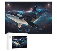 300 PCS Puzzles pour Adolescents Whale in Space Fantasy-2 Jeux De Puzzle Relaxants, Amusants Et Humoristiques : des Cadeaux d'anniversaire Et De Noël Uniques 300 PCS