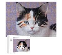 300 PCS Puzzles pour Adolescents Whimsical Cat Portrait Artwork Puzzles pour Adultes Jouets Anti-Stress Défi Difficile Cadeaux Et Anniversaires Uniques 300 PCS