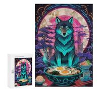 300 PCS Puzzles pour Adolescents Wolf Ramen Art Puzzles pour Adultes Jeux Relaxants Assemblage De Motifs Interaction Parent-Enfant 300 PCS