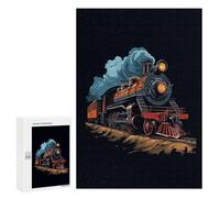 300 PCS Puzzles pour Adultes A Classic Steam Train Puzzles pour Adultes Jeux Relaxants Niveau De Difficulté Défi Difficile Et Stimulant 300 PCS