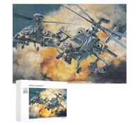 300 PCS Puzzles pour Adultes AH64 Apache Longbow Jeux De Puzzle en Famille Décoration Parfaite Cadeaux d'anniversaire Et Cadeaux Uniques 300 PCS