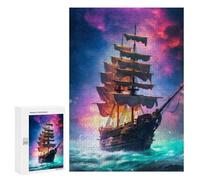 300 PCS Puzzles pour Adultes Amazing Pirate Ship Analyse Et Logique du Jeu De Puzzle Familial Interaction Parent-Enfant 300 PCS