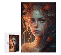 300 PCS Puzzles pour Adultes Autumn's Tears Fantasy Portrait Analyse Et Logique du Jeu De Puzzle Familial Interaction Parent-Enfant 300 PCS