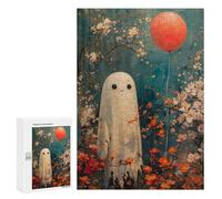 300 PCS Puzzles pour Adultes Boho Ghost with Balloon Analyse Et Logique du Jeu De Puzzle Familial Interaction Parent-Enfant 300 PCS