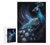 300 PCS Puzzles pour Adultes, Cadeaux Cosmic Peacock Puzzle, Jeux De Détente, Vacances À La Maison, Passe-Temps, Cadeau d'anniversaire, Cadeaux, 300 PCS
