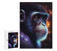 300 PCS Puzzles pour Adultes Chimpanzee in Space-5 Puzzle pour Adolescents Cadeau d'anniversaire Difficile Et Stimulant Cadeaux d'anniversaire Et De Noël Uniques 300 PCS