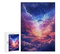 300 PCS Puzzles pour Adultes Cosmic Cloudscape Puzzle pour Adolescents Cadeau d'anniversaire Difficile Et Stimulant Cadeaux d'anniversaire Et De Noël Uniques 300 PCS