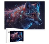 300 PCS Puzzles pour Adultes Enchanted Wolf Mystical Artwork Puzzle Anti-Stress, Jouet Cadeau pour Femmes, Difficile Et Stimulant 300 PCS