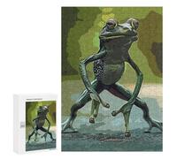 300 PCS Puzzles pour Adultes Frog Vintage Analyse Et Logique du Jeu De Puzzle Familial Interaction Parent-Enfant 300 PCS