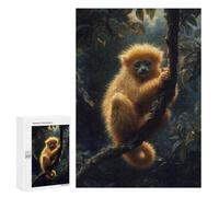 300 PCS Puzzles pour Adultes Golden Monkey in Jungle Analyse Et Logique du Jeu De Puzzle Familial Interaction Parent-Enfant 300 PCS