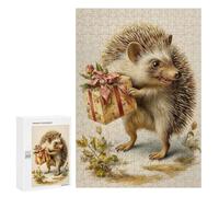 300 PCS Puzzles pour Adultes Hedgehog with Jeux De Puzzle en Famille Décoration Parfaite Cadeaux d'anniversaire Et Cadeaux Uniques 300 PCS