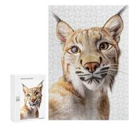 300 PCS Puzzles pour Adultes Lynx Selfie Analyse Et Logique du Jeu De Puzzle Familial Interaction Parent-Enfant 300 PCS