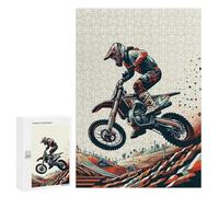 300 PCS Puzzles pour Adultes Motocross WPAP Pop Art Puzzles pour Adultes Jeux Relaxants Cadeaux pour Femmes Cadeaux Uniques pour Anniversaire Et Noël 300 PCS