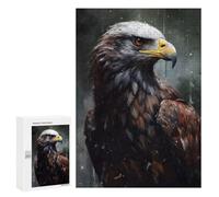 300 PCS Puzzles pour Adultes Oil Paint Eagle Portrait Analyse Et Logique du Jeu De Puzzle Familial Interaction Parent-Enfant 300 PCS