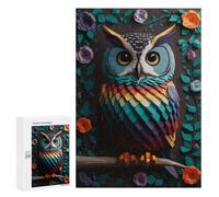300 PCS Puzzles pour Adultes Owl Flower Analyse Et Logique du Jeu De Puzzle Familial Interaction Parent-Enfant 300 PCS