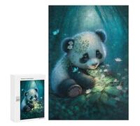 300 PCS Puzzles pour Adultes Panda in Enchanted Forest Analyse Et Logique du Jeu De Puzzle Familial Interaction Parent-Enfant 300 PCS