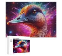 300 PCS Puzzles pour Adultes Puzzle Colorful Bird Portrait Vibrant Feather Artwork Jeux Relaxants Puzzle Une Œuvre d'art Cadeaux De Noël Et d'anniversaire 300 PCS