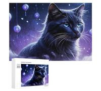 300 PCS Puzzles pour Adultes Puzzle Enchanted Fantasy Cat Artwork -1 Jeux Relaxants Puzzle Une Œuvre d'art Cadeaux De Noël Et d'anniversaire 300 PCS
