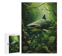 300 PCS Puzzles pour Adultes Shark Hunter in Jungle Analyse Et Logique du Jeu De Puzzle Familial Interaction Parent-Enfant 300 PCS