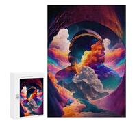 300 PCS Puzzles pour Adultes Space Clouds Colorful Puzzles pour Adultes Jeux Relaxants Cadeaux pour Femmes Cadeaux Uniques pour Anniversaire Et Noël 300 PCS