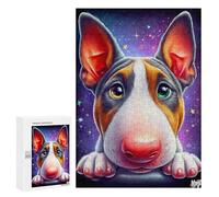 300 PCS Puzzles pour Adultes Space Pup Cosmic Cute Dog Art Puzzle pour Adolescents Cadeau d'anniversaire Difficile Et Stimulant Cadeaux d'anniversaire Et De Noël Uniques 300 PCS