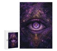 300 PCS Puzzles pour Adultes The All Seeing Eye Analyse Et Logique du Jeu De Puzzle Familial Interaction Parent-Enfant 300 PCS