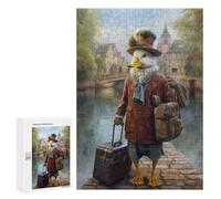 300 PCS Puzzles pour Adultes Travel Guide Duck Analyse Et Logique du Jeu De Puzzle Familial Interaction Parent-Enfant 300 PCS