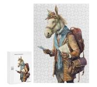 300 PCS Puzzles pour Adultes Travel Guide Horse Analyse Et Logique du Jeu De Puzzle Familial Interaction Parent-Enfant 300 PCS