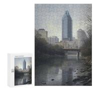 300 PCS Puzzles pour Adultes Urban Oasis Austin USA Analyse Et Logique du Jeu De Puzzle Familial Interaction Parent-Enfant 300 PCS